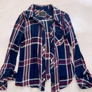 rails flannel button down